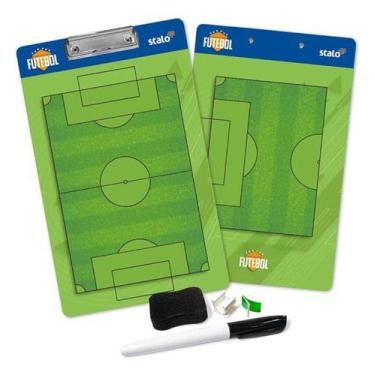 Imagem de Prancheta Dupla Face Tática Futebol De Campo Stalo