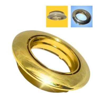 Imagem de Spot Para Lâmpada Gu10 Para Teto Sanca Gesso Dourado Ou Branco - Decor