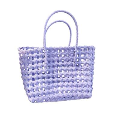 Imagem de kowaku Bolsa feminina de tecido com alça superior estilosa para, compras, feriados e encontros