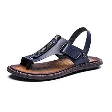 Imagem de Sapatos de praia de verão confortáveis para homens, sandália de correção de pé de dedo grande macio, com suporte de arco para alívio da dor hálux valgo sintomas de joanete, para festas e brincadeiras(