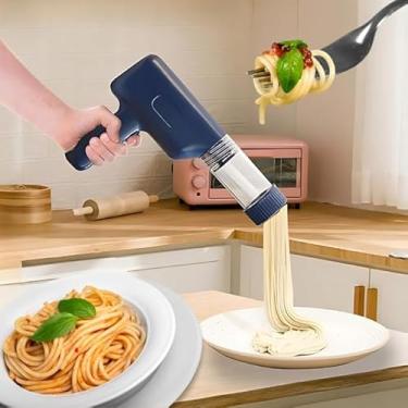 Imagem de Máquina De Macarrão Portátil USB Elétrica Automática Massas Artigo de Cozinha