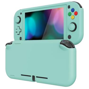 Imagem de eXtremeRate PlayVital Misty Green Protective Grip Case for Nintendo Switch Lite, Hard Cover Protector for Nintendo Switch Lite - Screen Protector & Thumb Grips & Buttons Caps Stickers Included