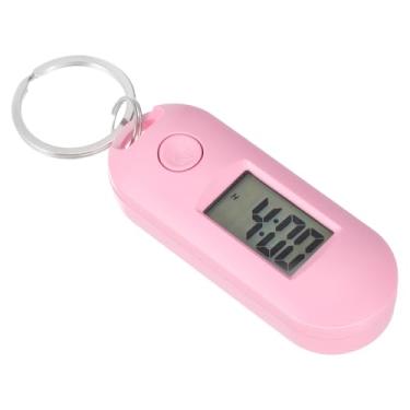 Imagem de Toyvian Chaveiro Relógio Suspenso, Relógio Digital de Plástico, Relógio Silencioso Estudantes, Rosa, 2 Pe?as