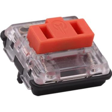 Imagem de PG1350 Interruptor de teclado mecânico Choc V1, interruptores de perfil baixo, interruptores mecânicos silenciosos de chocolate, interruptores lineares/táteis, LED SMD RGB de 5 pinos (laranja-70 peças