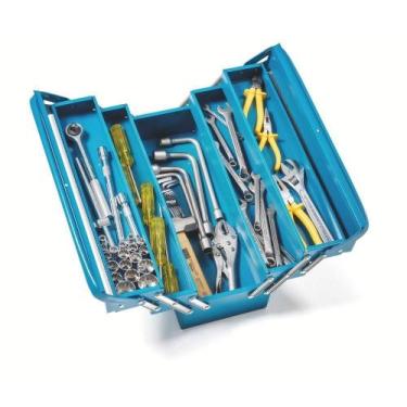 Imagem de Caixa Sanfonada Para Ferramentas Tramontina Master Com 5 Gavetas E Alç