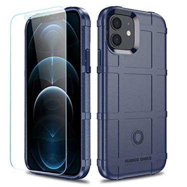 Imagem de LABILUS Capa para iPhone 12/12 Pro, (Série Rugged Shield) Capa protetora tática de TPU grossa sólida para iPhone 12/12 Pro (6,1 polegadas) - azul marinho