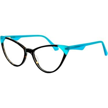 Imagem de Armação de Óculos Gatinho LA034 (Gatinha, C5 - Tartaruga Escura)