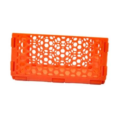 Imagem de Fenteer Mini caixas de armazenamento, recipiente para lanches, retangular, economizador de espaço, à prova d'água, cesta dobrável, caixa de brinquedos de