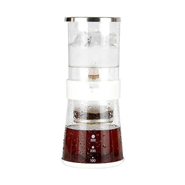 Imagem de Conjunto de cafeteira Drip Cold Brew em aço inoxidável e materiais de vidro para escritório em casa, jarra de cafeteira com taxa ajustável