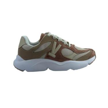 Imagem de Tênis Feminino Vizzano Nylon, Branco off, Rose, Bege, 37