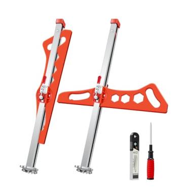 Imagem de Saker Ferramenta de corte de drywall dobrável: cortador de drywall para parede, construção, decoração - corte de placa de gesso com 19 rodas