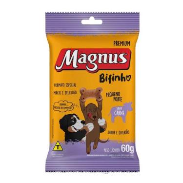 Imagem de Bifinho Magnus Mastigáveis Sabor Carne para Cães Raças Pequenas 60 g -