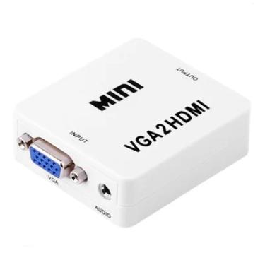 Imagem de Conversor VGA Para HDMI Com Áudio 1080p E Alimentaçao 5v USB