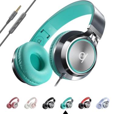 Imagem de Artix Fones de ouvido com fio CL750 com microfone e controle de volume — Fones de ouvido de computador com isolamento de ruído, fones de ouvido intra-auriculares com fio, fones de ouvido plug-in para