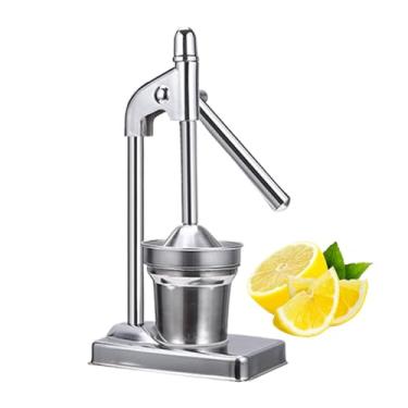 Imagem de Espremedor de frutas cítricas, espremedor de frutas de aço inoxidável, espremedor manual de frutas para casa, restaurante, escritório, apartamento, festa, frutas, limão, laranja, toranja
