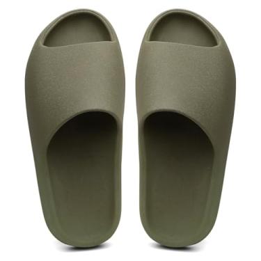 Imagem de Chinelo Casual Confort Nuvem Slide Macio Leve Confortável, Verde, 44