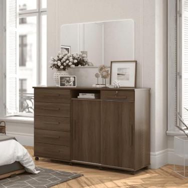 Imagem de Comoda Austria Imbuia Toque Bp