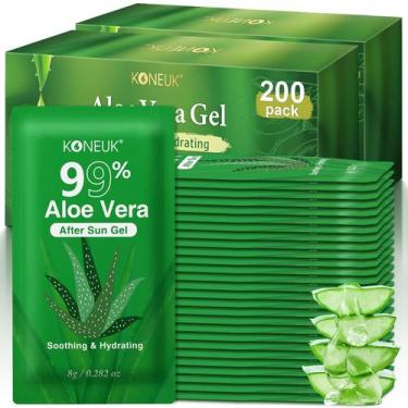 Imagem de Gel de Aloe Vera KONEUK 99% Pure, pacote de 200 ml para rosto e cabelo