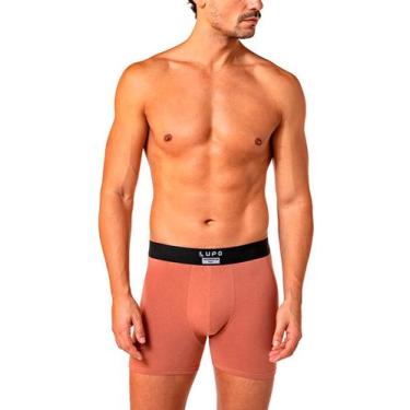 Imagem de Cueca Boxer Lupo 18430-001 Masculina Algodão Com Elastano T. P/GG, P, 