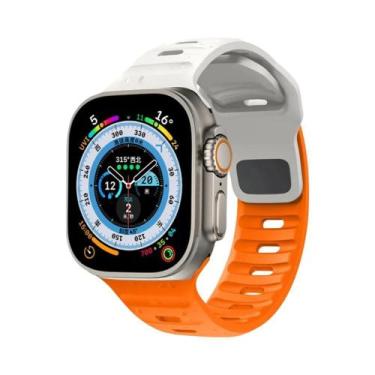 Imagem de Pulseira De Silicone Esportiva De 49mm 45mm 40mm 44mm 42mm 41mm 38mm P