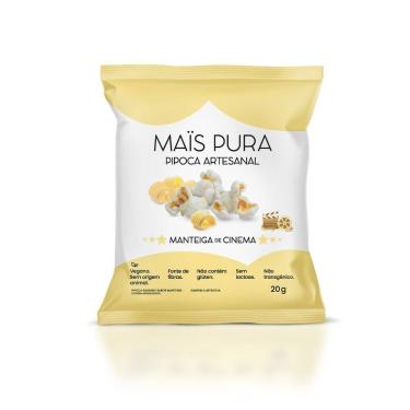 Imagem de Pipoca Artesanal Mais Pura Manteiga de Cinema 20g