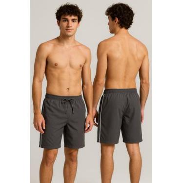 Imagem de Bermuda Tactel D Bell Outlet Fashion Sport Masculina Cinza, G2