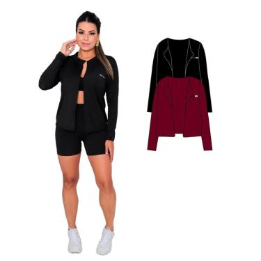 Imagem de Kit 2 Casacos Camisas Sem zíper com Proteção UV Feminino-Feminino