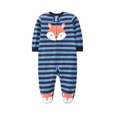 Imagem de Macacão de Lã para Bebê com Zíper - Pijama Infantil para Primavera/Out
