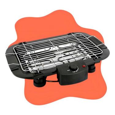 Imagem de Churrasqueira Elétrica Portátil Grill Sem Fumaça Para Apartamento Casa