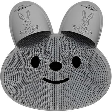 Imagem de Tapete de Banho Infantil Antiderrapante em Silicone – Formato Coelhinho Fofo com Ventosas – Seguro, Macio, Fácil de Limpar, Antimofo e Divertido – Ideal para Crianças, Banheiros e Creches