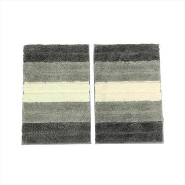 Imagem de Kit 2 Tapetes 40x60CM Antiderrapante Cozinha Luxo Poliéster - MULTIART