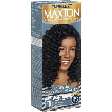 Imagem de Tintura Maxton Kit Pratico 1.110 Preto Intenso