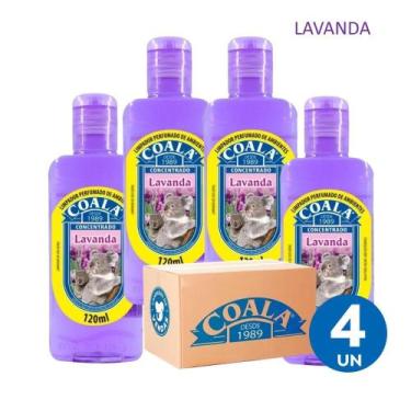 Imagem de Kit 4 Limpador Concentrado Perfumado de Ambientes Lavanda Coala 120ml