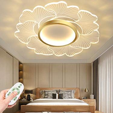 Imagem de Luminária de teto regulável para sala de estar, LED com controle remoto, abajur de acrílico criativo, lustre para meninos e meninas, iluminação para sala de estudo, sala de jantar, bar, quar