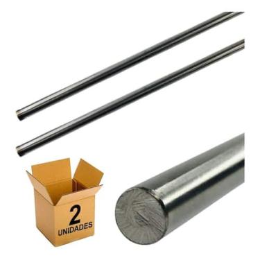 Imagem de Barras Inox Maciço Para Churrasqueiras 66cm X 10mm - 2 Un - DL
