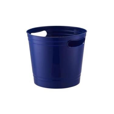Imagem de baldes de gelo Balde de gelo grande engrossado acrílico balde champanhe cerveja vinho grãos para festa bar(Blue)