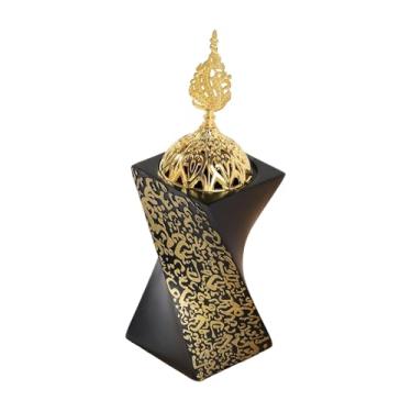 Imagem de WeiLaiKeQi Suporte para queimador de incenso, mesa central compacta, suporte para incenso, incensário para salão de festas, spa, biblioteca, sala de jantar, Preto