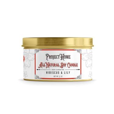 Imagem de Project Sudz Vela Project Home – Vela eliminadora de odores de animais de estimação 100% cera de soja | Baunilha de tabaco, limão coco, sal marinho | Ecológica, aparência sofisticada, duradoura e