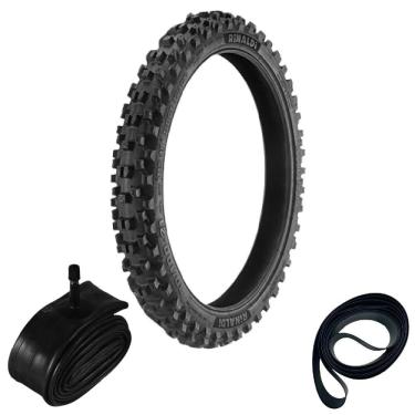 Imagem de Kit Pneu Crf 250 80/100-21 51m Tt Ms49 Rinaldi + Camara + Cinta