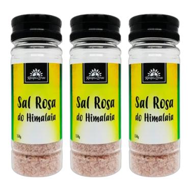 Imagem de Kit 3X: Sal Rosa do Himalaia Fino Kampo de Ervas 150g