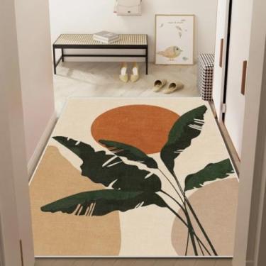 Imagem de O tapete para a porta de entrada é um tapete doméstico com um toque luxuoso e aconchegante para o hall de entrada (80 x 120 cm, 2,6 x 3,9 pés/CQR481)
