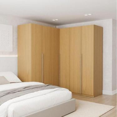 Imagem de Guarda-Roupa Modulado 3 Peças 6 Portas Jade CabeCasa MadeiraMadeira Av