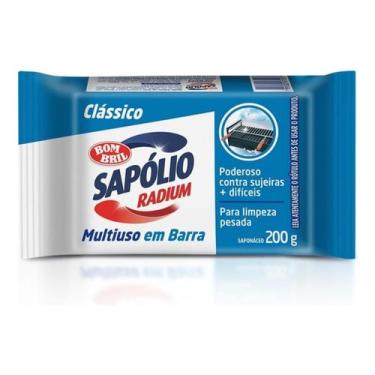 Imagem de Sapólio Multiuso em Barra 200g Para Limpeza Pesada  Remove Gordura, Ma