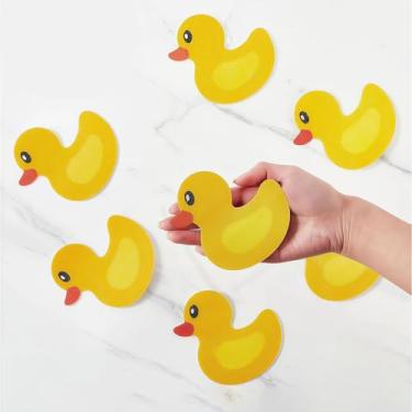Imagem de 【Pacote com 6】 Adesivos de banho antiderrapantes para banheira e chuveiro, adesivos antiderrapantes para crianças e adultos - formas divertidas de animais, fáceis de aplicar/remover, almofadas de