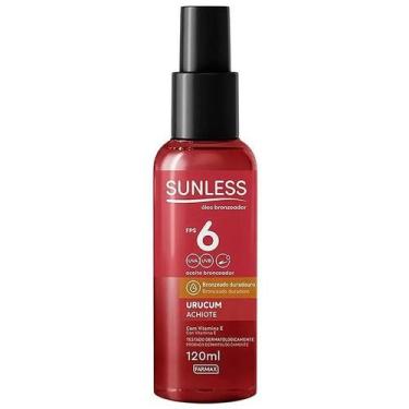Imagem de Oleo bronzeador urucum fps 6 sunless 120 ml farmax