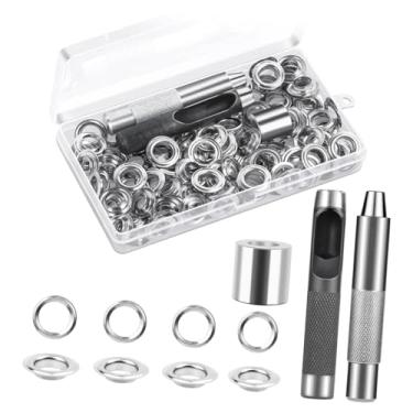 Imagem de Esquirla 100 ilhós com fecho de gancho para saias, camisas e cintos de couro, 12mm