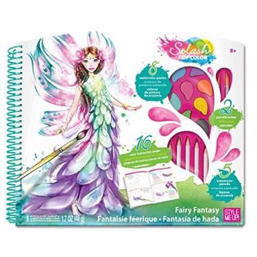 Imagem de Style Me Up - Creative Craft Kit - Set of Watercolor Paints, Pencils, Brushes and Coloring Book for Girls - SMU-1301