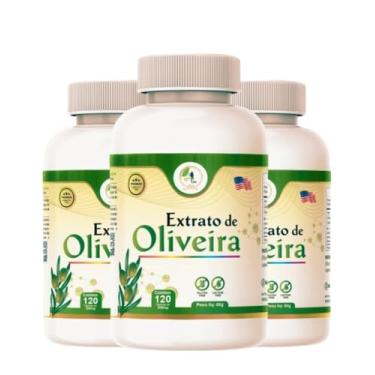 Imagem de KIT C/3 Extrato de Oliveira 120 Cápsulas 500mg - Fits Life Suplemento Alimentar