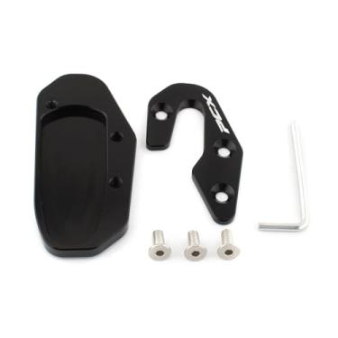 Imagem de FINMOKAL Suporte lateral de motocicleta com extensão de suporte para pé placa compatível com Honda Pcx-160 Pcx 160 2025 (preto)