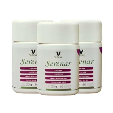 Imagem de Kit 3 Potes Serenar Suplemento Alimentar Verbesen 60 Cápsulas – Vitaminas e Minerais para Mulheres 40+ e na Menopausa